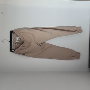 H&M divided tan joggers.  Size med